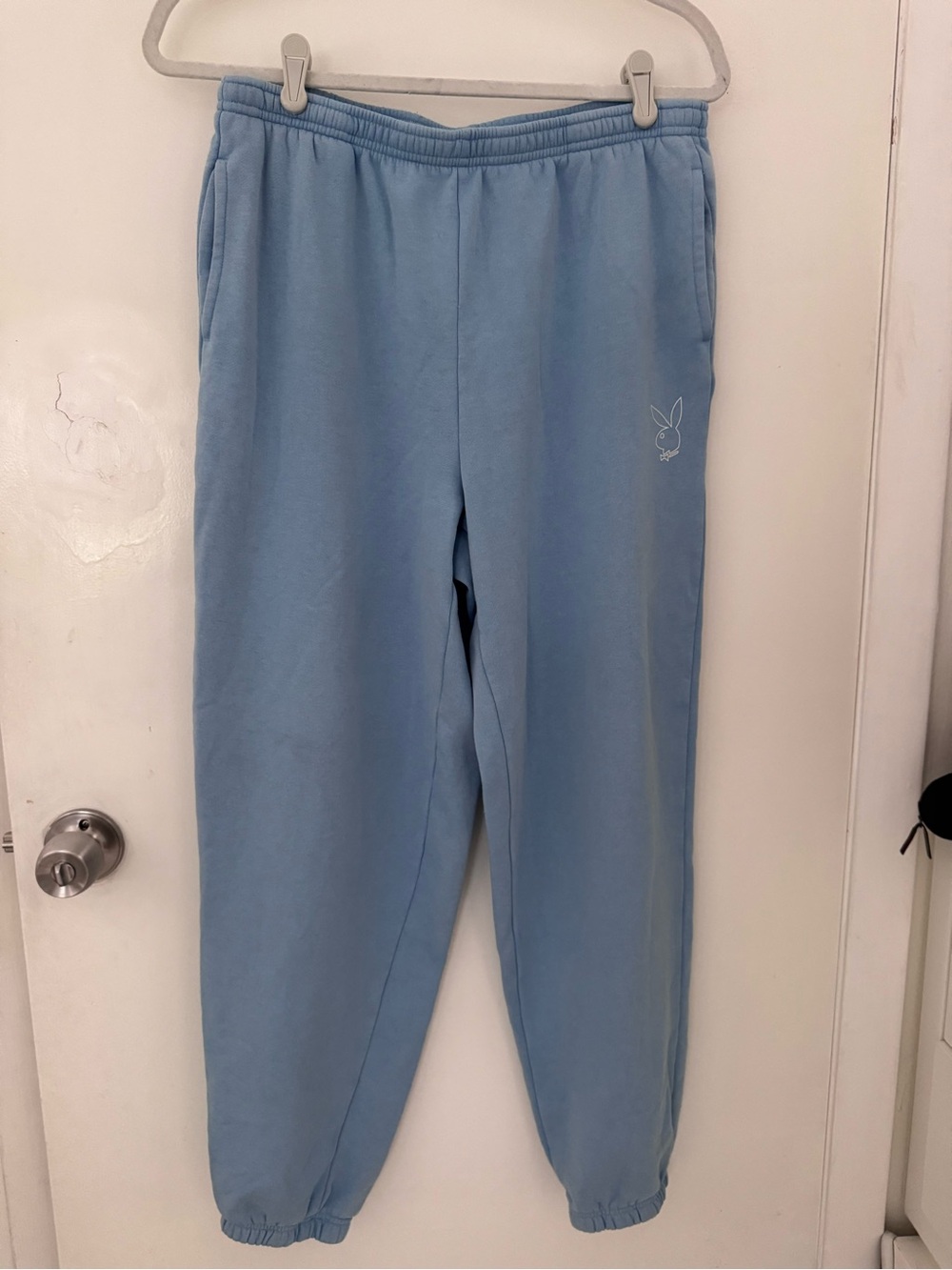PLAYBOY Light Blue Drawstring Joggers - Picture 2 of 10